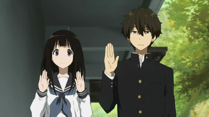 Hyouka anime – dropped after 5 episodes but it’s decent